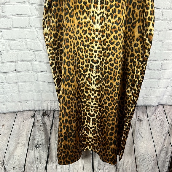 Vintage Winlar caftan maxi dress leopard print one size fits most - Picture 3 of 8